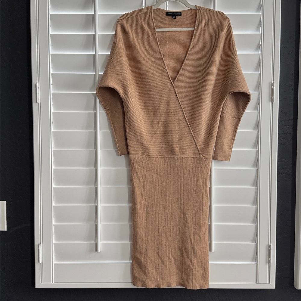 Banana Republic Rina Wrap-Front Sweater Dress - Picture 3 of 5